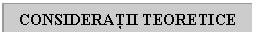 Text Box: CONSIDERATII TEORETICE