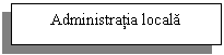 Text Box: Administratia locala