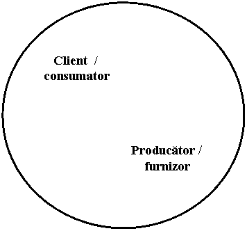 Oval: Client /
consumator 



 
 Producator /
 furnizor

