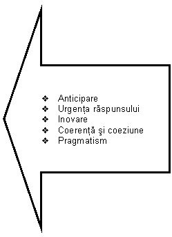 Left Arrow: v	Anticipare
v	Urgenta raspunsului
v	Inovare
v	Coerenta si coeziune
v	Pragmatism

