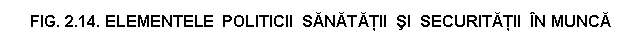 Rounded Rectangle: FIG. 2.14. ELEMENTELE POLITICII SANATATII SI SECURITATII IN MUNCA
