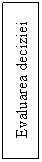 Text Box: Evaluarea deciziei