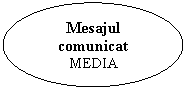 Oval: Mesajul comunicat
MEDIA
