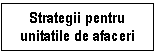 Text Box: St 141g62b rategii pentru unitatile de afaceri